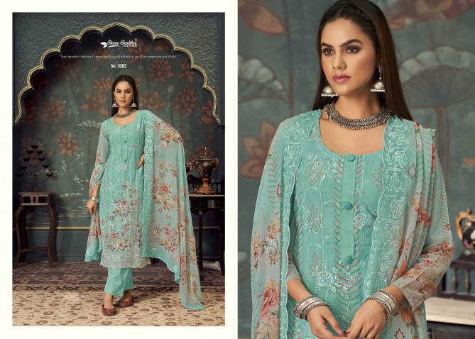 Shree Shalika Vol 108 Embroidery Printed Georgette Suits Wholesale Online
